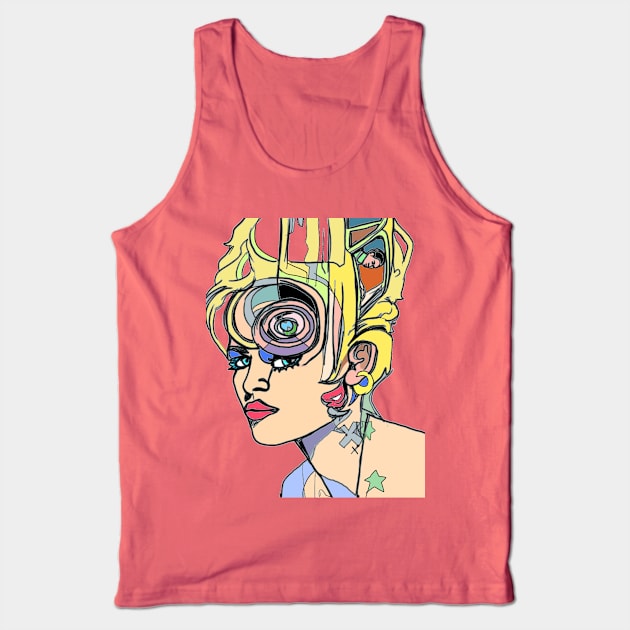 Eye Roll Tank Top by DaxNorman